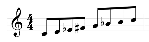 Non Standard Key Signature Example