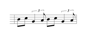 Creating Triplets with Finale