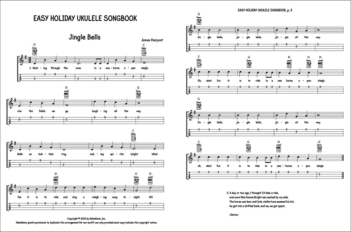 Easy Holiday Ukulele Songbook - Unearthing Hidden Treasure: Finale's Worksheets and Repertoire