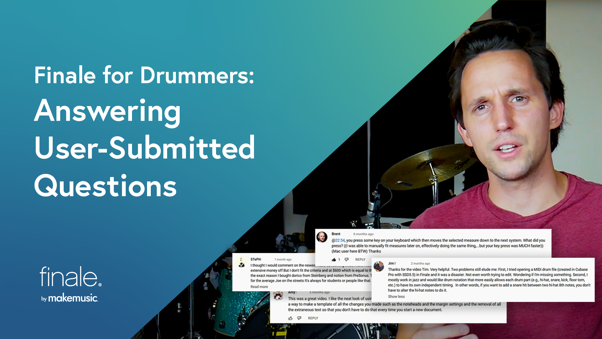 Finale for Drummers 6 Answering UserSubmitted Questions